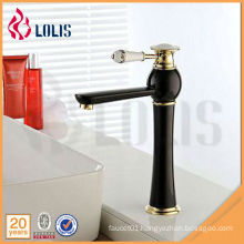 Luxury Bathroom Design Oil rubbed Bronze Golden Faucet Handle Antique black Bathroom Faucet Wash Basin Mixer Tap